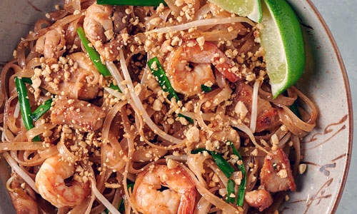 Wok-fried Pad Thai Bowl Classic with tofu